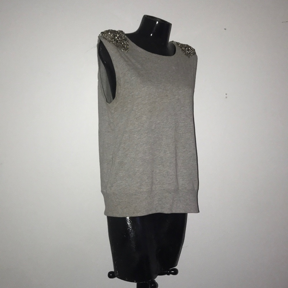 Forever 21 Sweater Vest Jeweled Shoulders